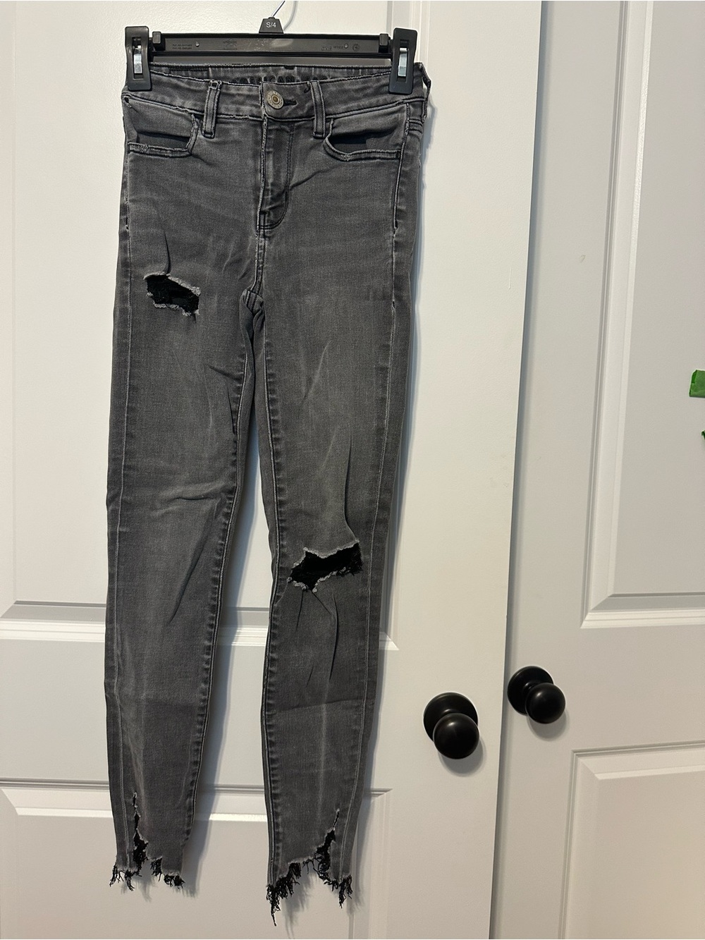 Women's American Eagle Distressed High-Rise Jeggings size 0